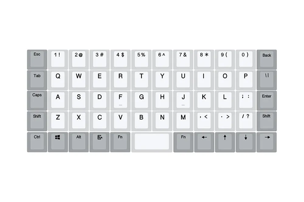 DNA59 50% Kit Custom Mechanical Keyboard Kit PCB CASE hot swappable switch with RGB switch led support lighting effects 1U