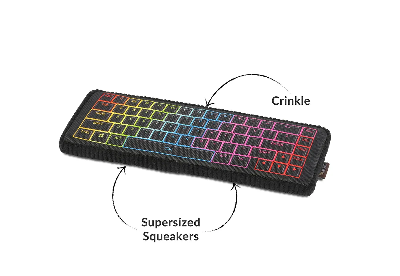 Dog Plush Toy -  P.L.A.Y. x HyperX - Keyboard