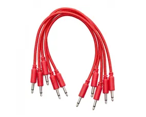 Erica Synths 20cm Red Braided Patch Cables x 5
