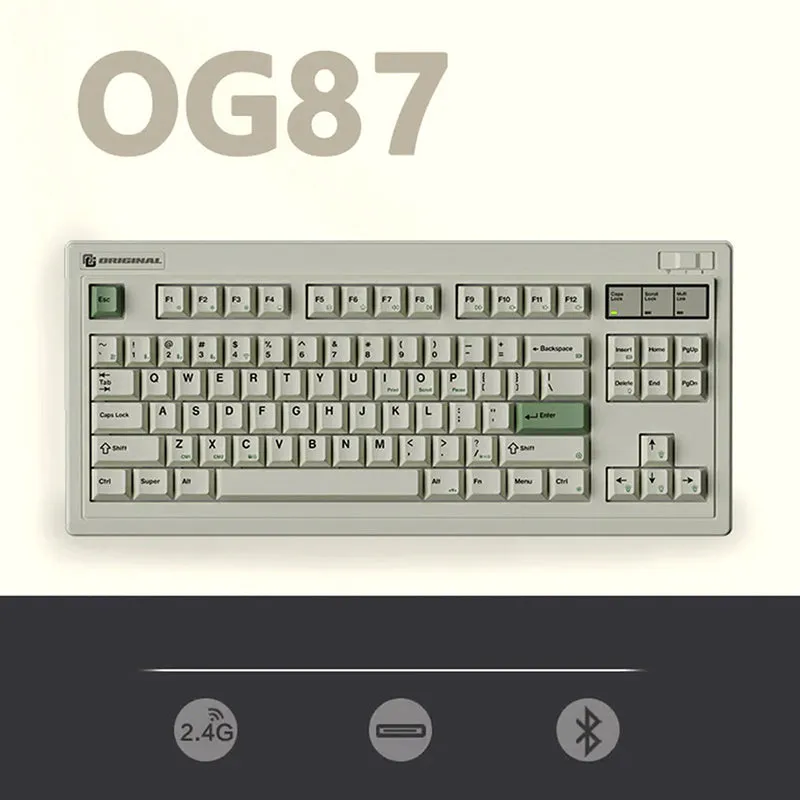 FL·ESPORTS OG87 Retro Wireless Mechanical Keyboard