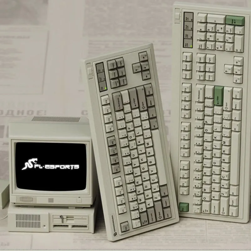 FL·ESPORTS OG87 Retro Wireless Mechanical Keyboard