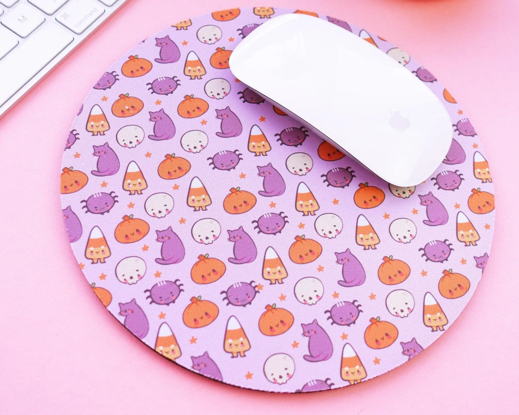 Halloween Mouse Pad | Spooky Cute Desk Mat | Pastel Gothic Office Decor