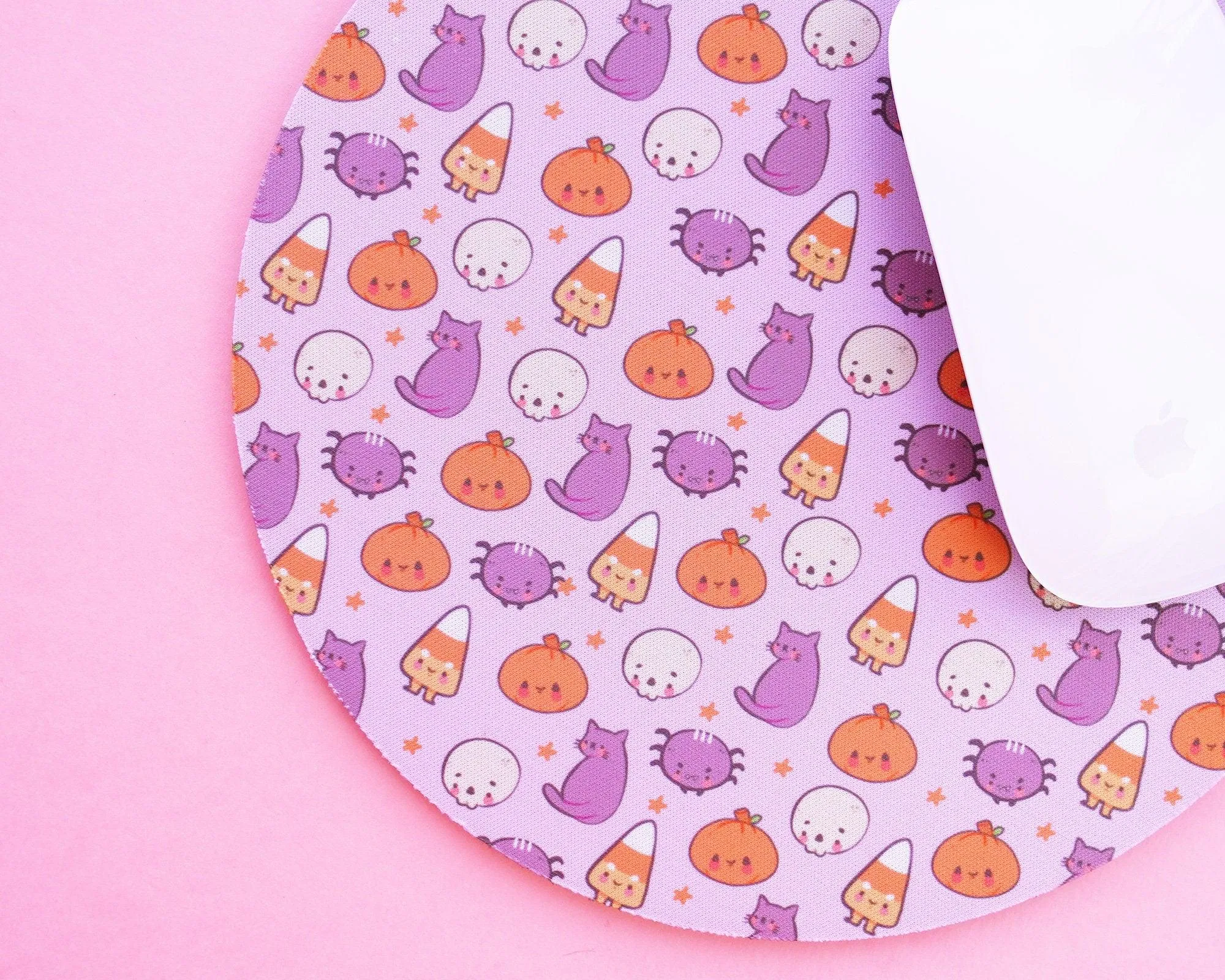 Halloween Mouse Pad | Spooky Cute Desk Mat | Pastel Gothic Office Decor