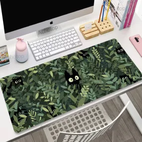 Hidden Cat Aesthetic Large Gaming Deskpad Mousepad S-XXL