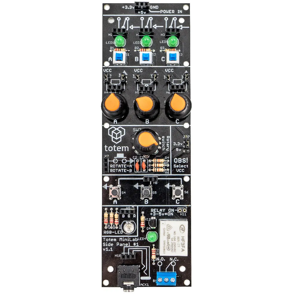 I/O Side Panel: Add-On for Totem Mini Lab