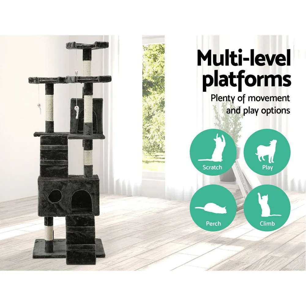 i.Pet Cat Tree 180cm Trees Scratching Post Tower Condo House Furniture Wood