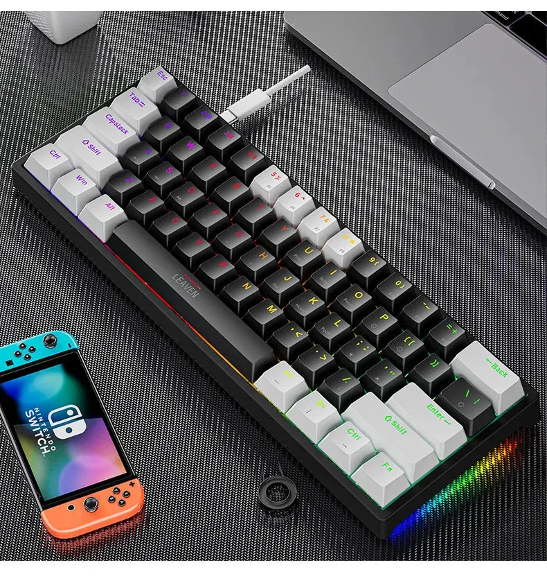 K620 Mini Gaming Mechanical Keyboard - 61 Keys RGB