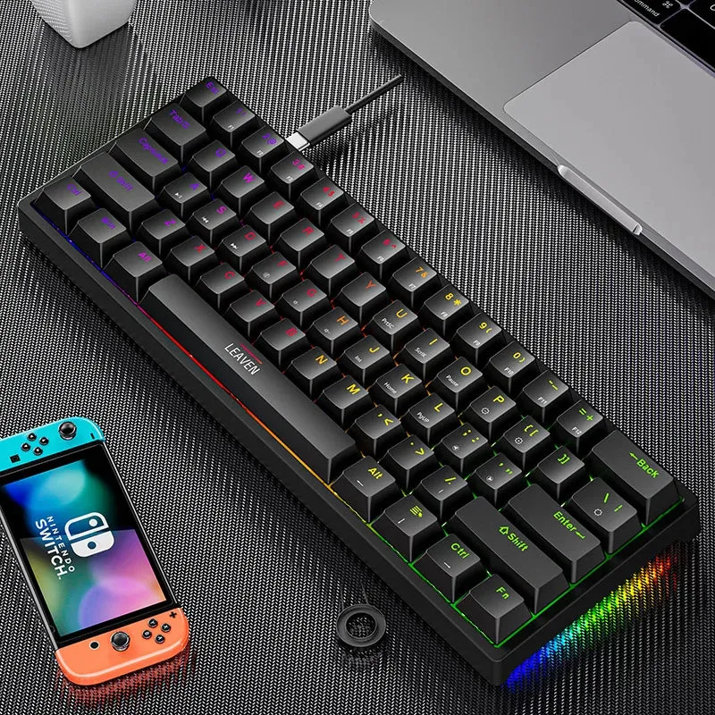 K620 Mini Gaming Mechanical Keyboard - 61 Keys RGB