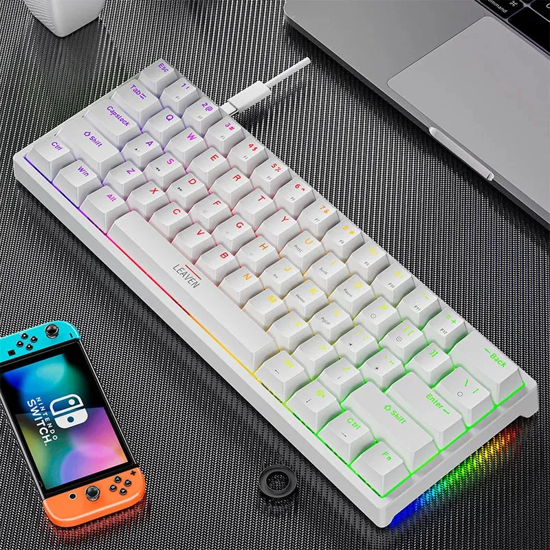 K620 Mini Gaming Mechanical Keyboard - 61 Keys RGB