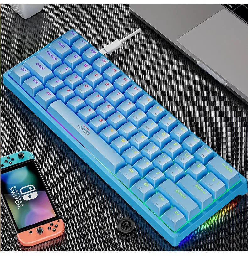 K620 Mini Gaming Mechanical Keyboard - 61 Keys RGB