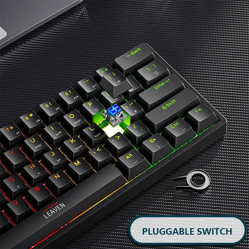 K620 Mini Gaming Mechanical Keyboard - 61 Keys RGB