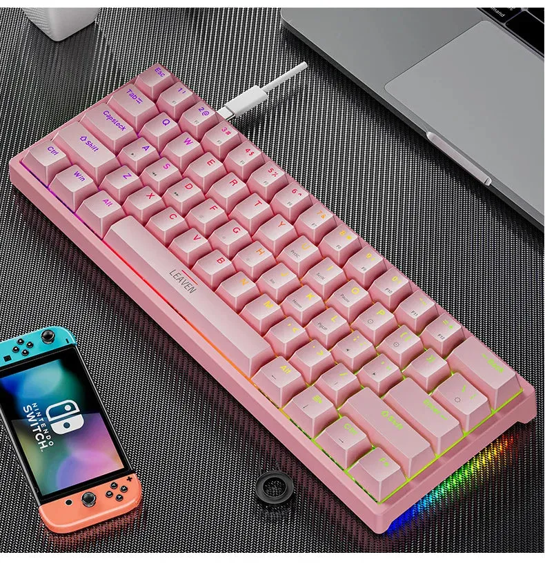 K620 Mini Gaming Mechanical Keyboard - 61 Keys RGB