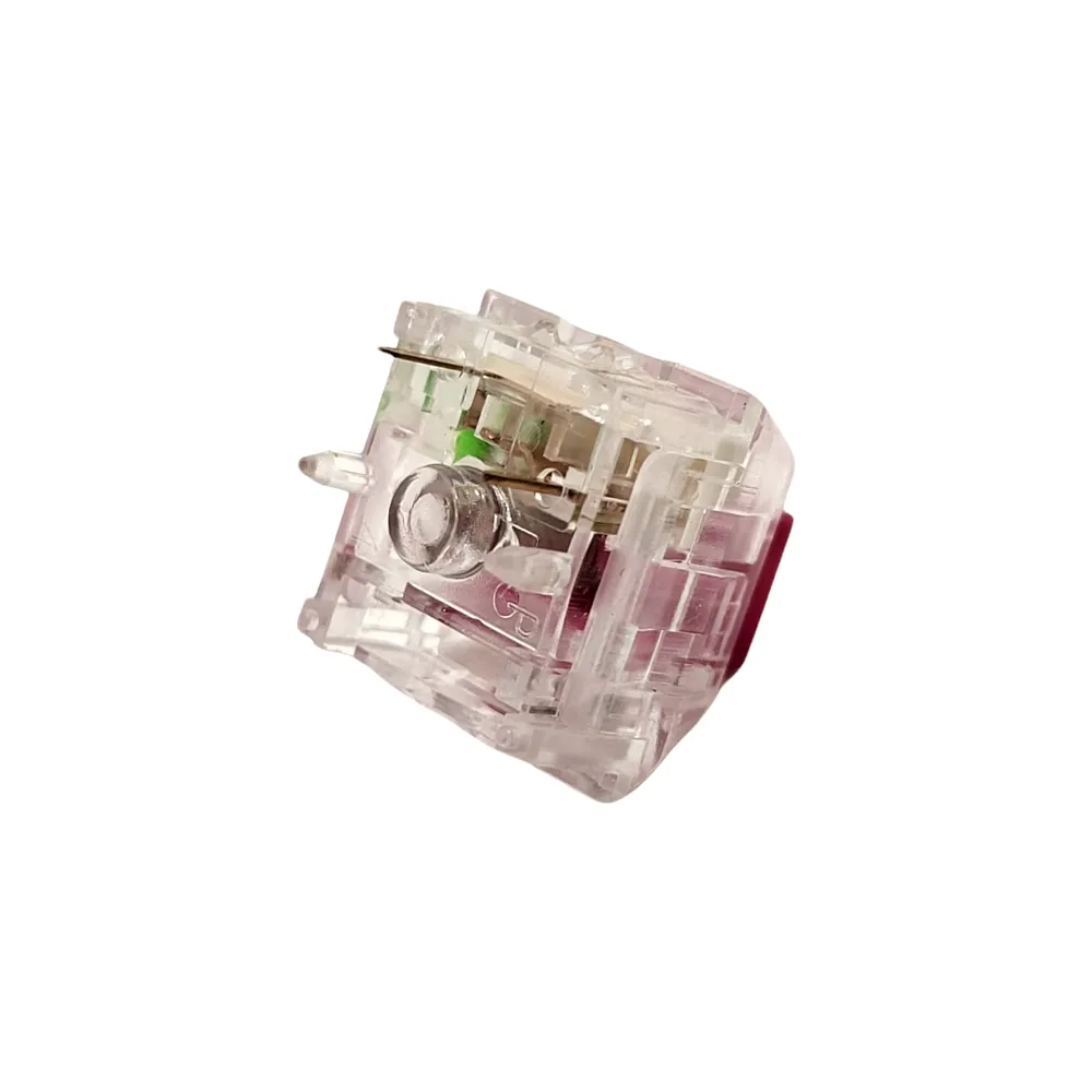 Kailh Box Pink Crystal Mechanical Keyboards Switches Clicky RGB 55g