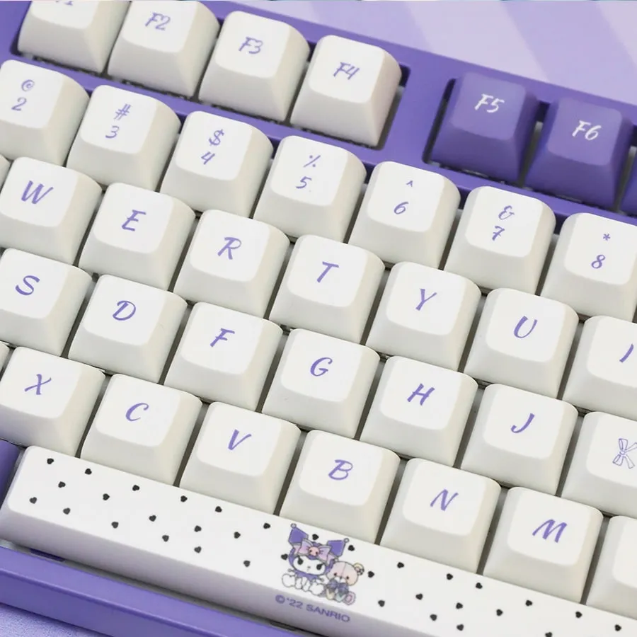 Kawaii Purple Kuromi Mechanical Keycaps Set