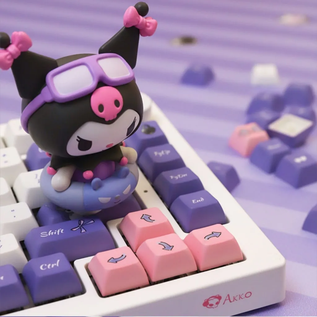 Kawaii Purple Kuromi Mechanical Keycaps Set