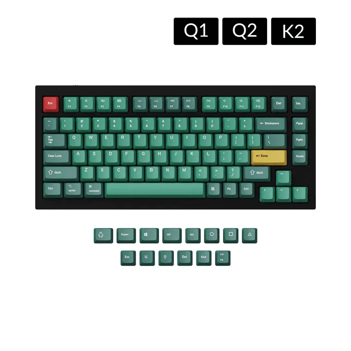 Keychron Dye-sub PBT Keycaps – Forest
