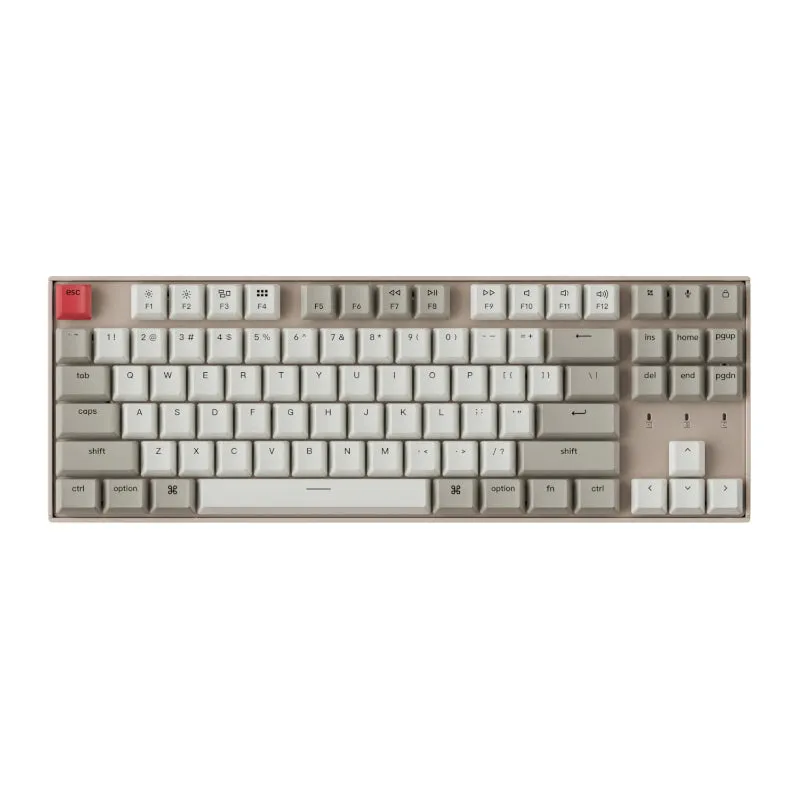 Keychron K8 87 Key Gateron Mechanical Keyboard Non-Backlit Blue Switches