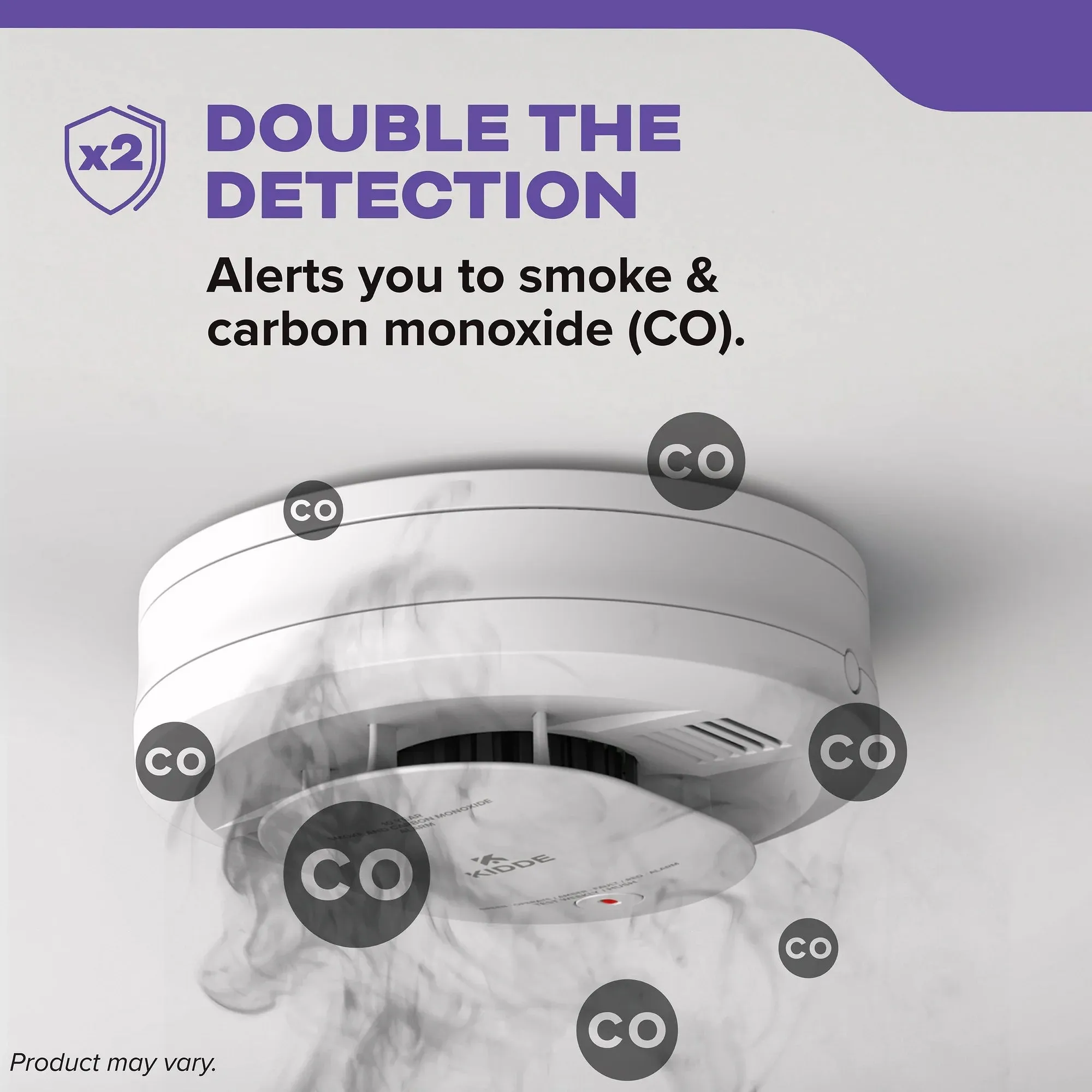 Kidde 21032926 Battery-Operated Combination Smoke & Carbon Monoxide Detector, Batteries Included