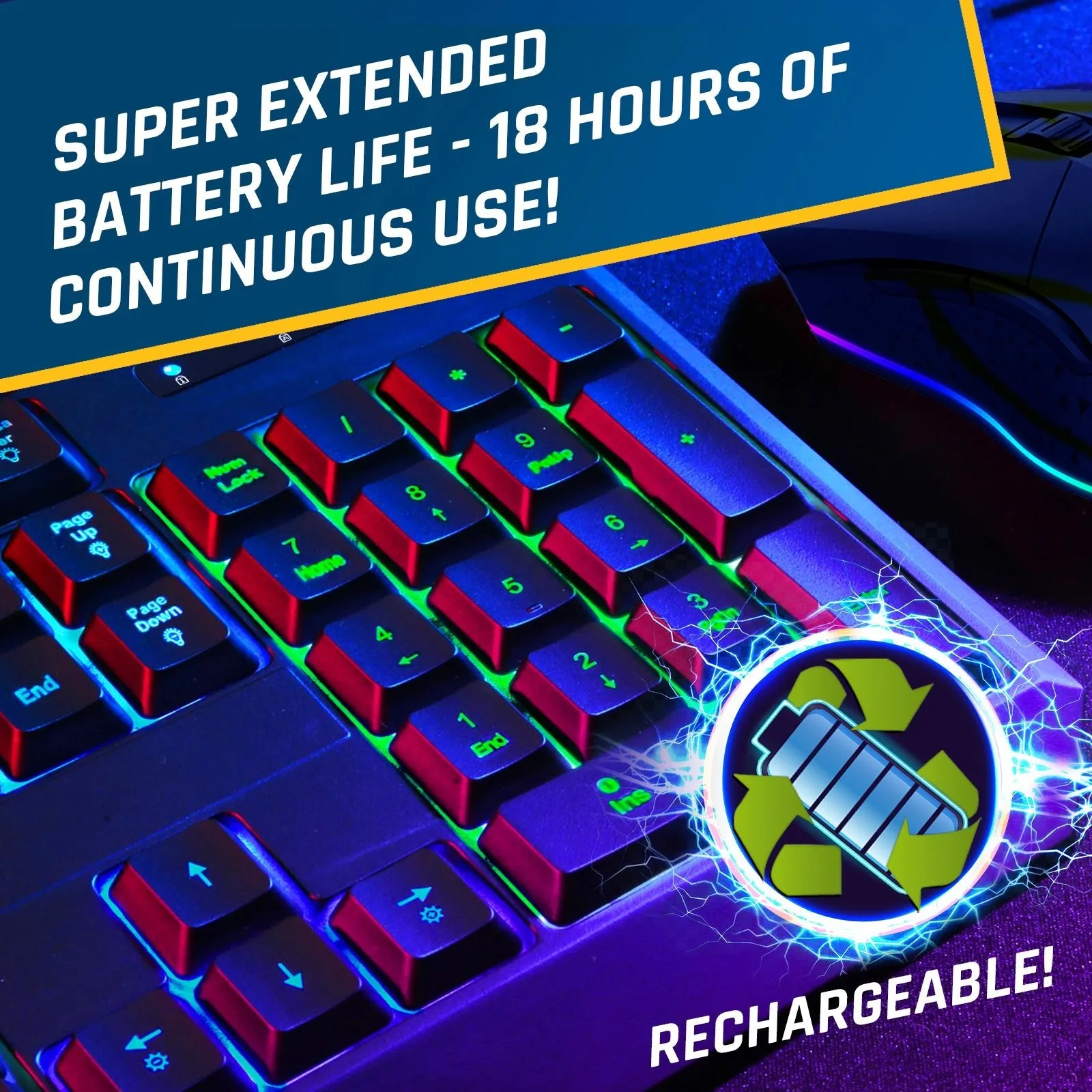KLIM Chroma & Blaze - Gaming Keyboard and Mouse Set