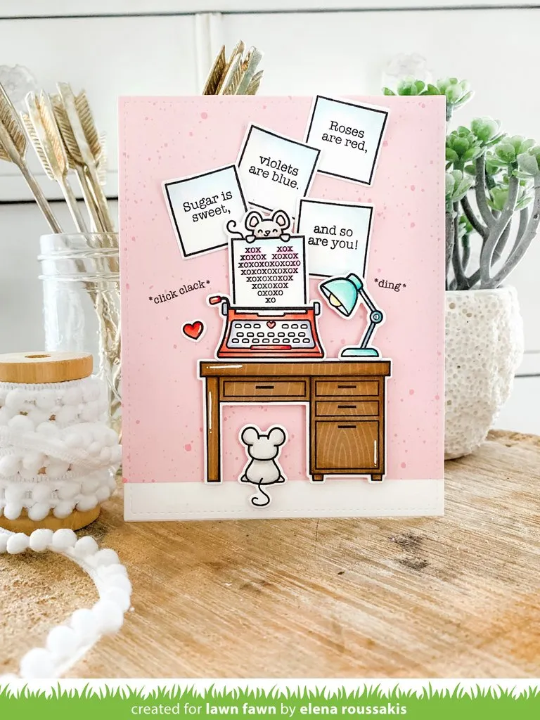 LAWN FAWN: Love Poems | Coloring Stencil