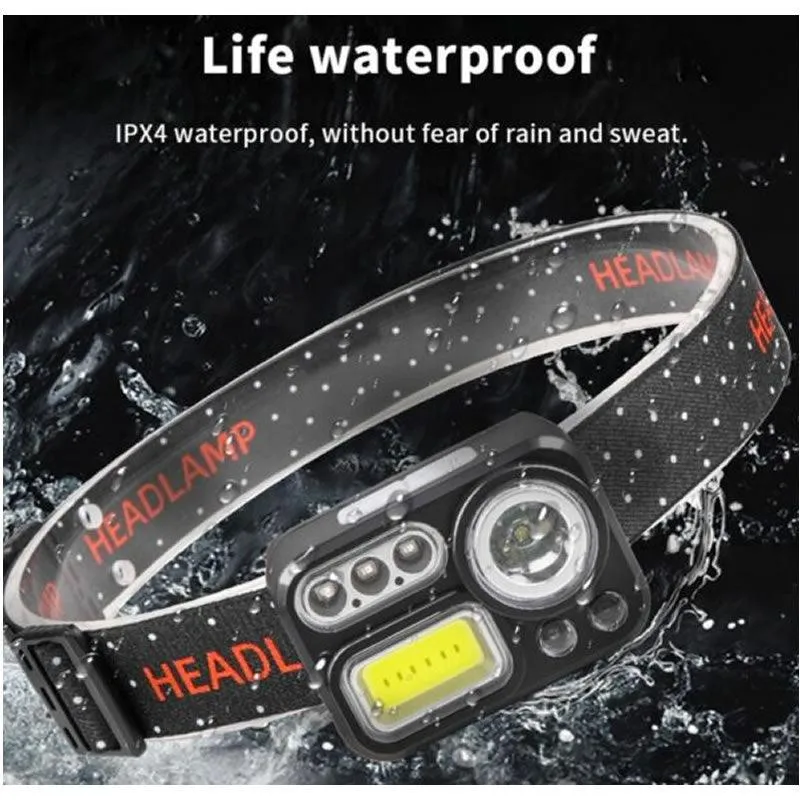 Led Cob Rgb Sensor Headlamp Ab-Z1178