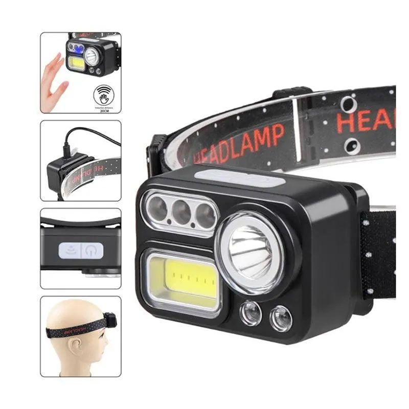 Led Cob Rgb Sensor Headlamp Ab-Z1178