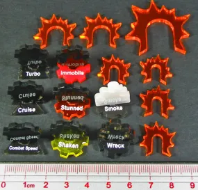LITKO Gothic Vehicle Marker Set Compatible with Warhammer 40K (15)