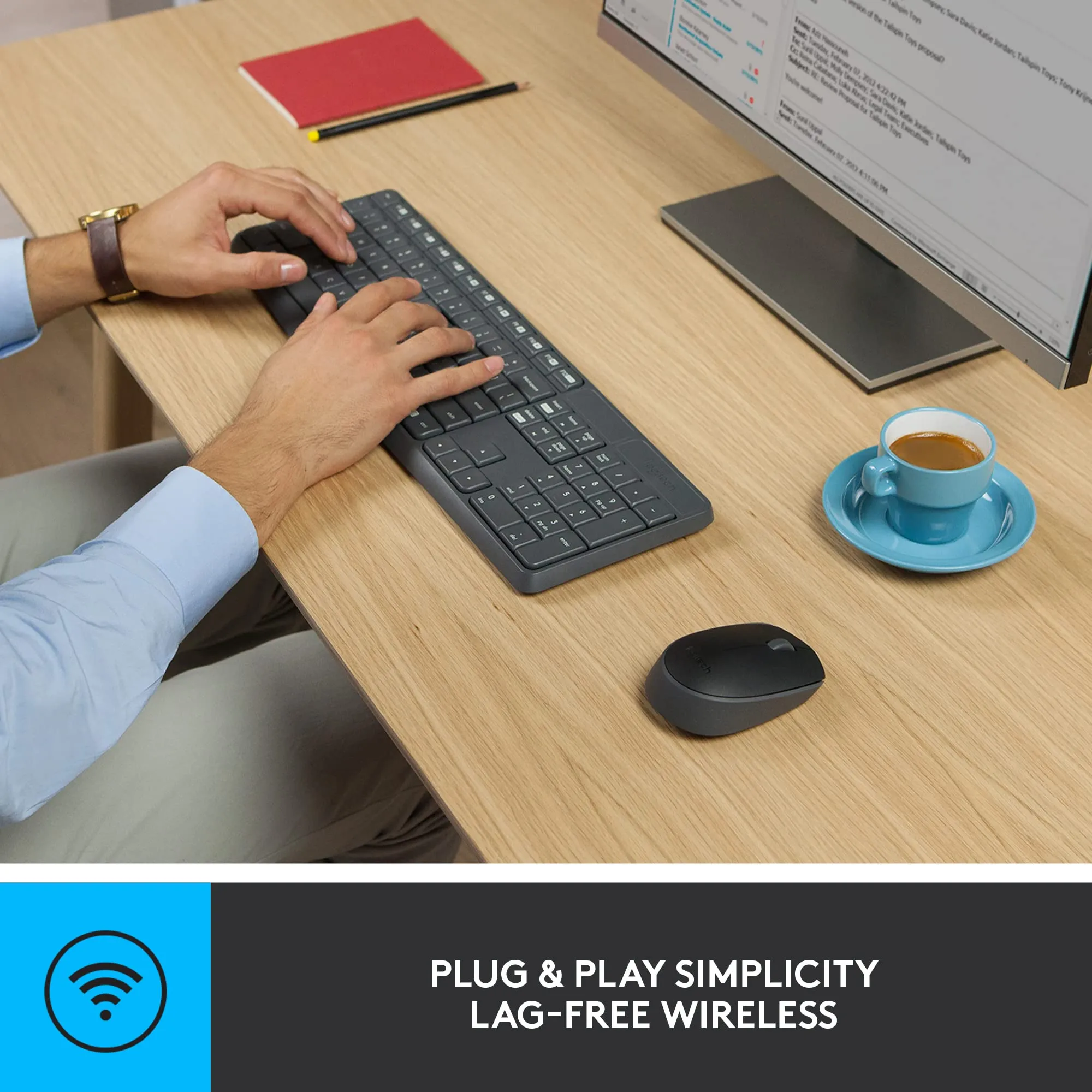 Logitech MK235 Wireless Keyboard and Mouse Combo