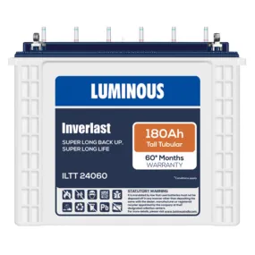 Luminous Inverlast Tubular Inverter Battery 180Ah ILTT24060
