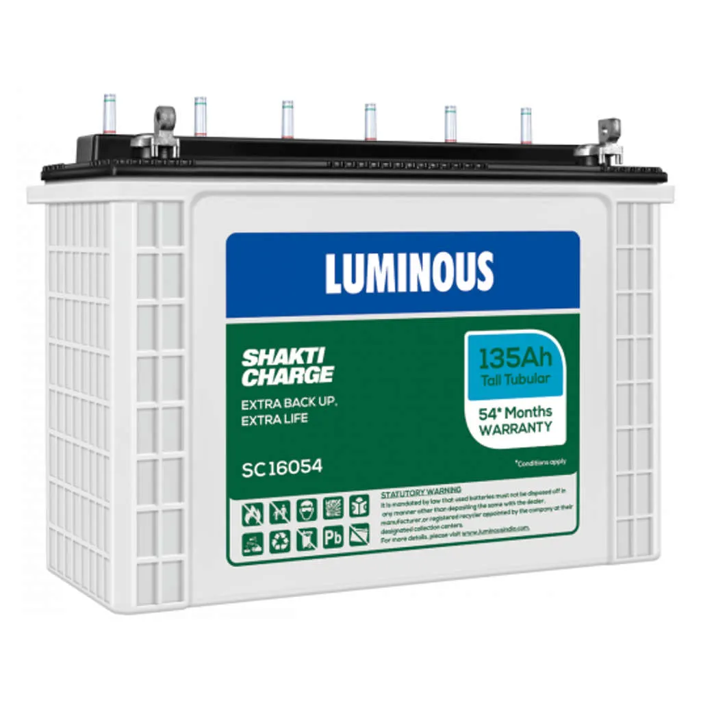Luminous Shakti Charge Tubular Inverter Battery 135Ah SC16054