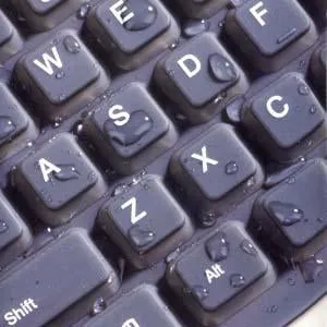 Mid Size Flexible USB Keyboard, Black/Gray