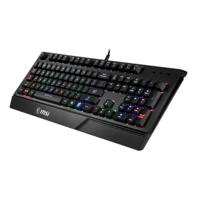 MSI VIGOR GK20 Backlit Ergonomic Gaming Keyboard - Black
