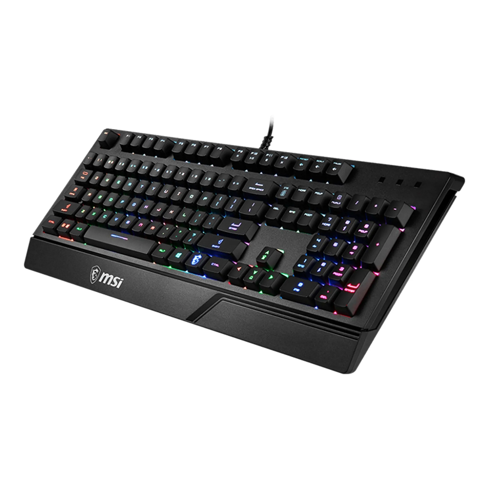MSI VIGOR GK20 Backlit Ergonomic Gaming Keyboard - Black