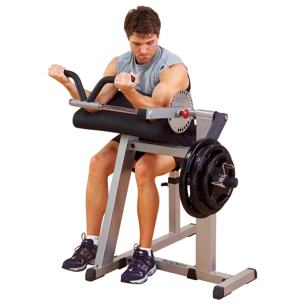 NEW Body Solid Bicep Curl/Tricep Extension Combo Plate Loaded GCBT380