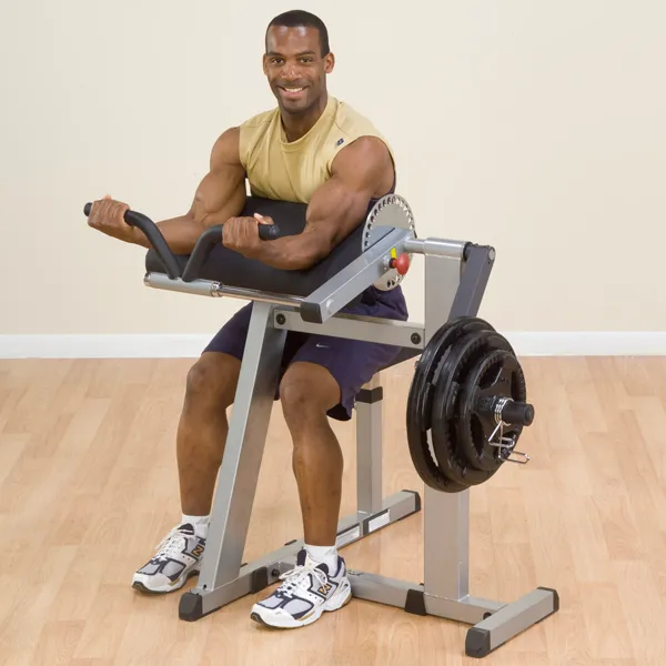 NEW Body Solid Bicep Curl/Tricep Extension Combo Plate Loaded GCBT380
