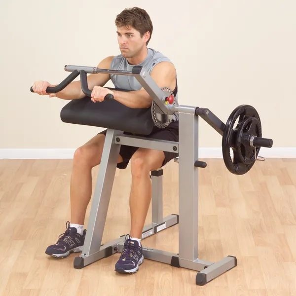 NEW Body Solid Bicep Curl/Tricep Extension Combo Plate Loaded GCBT380