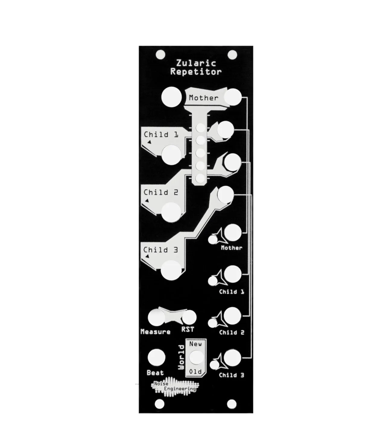 Noise Engineering Zularic Repetitor Black/ Blind Panel