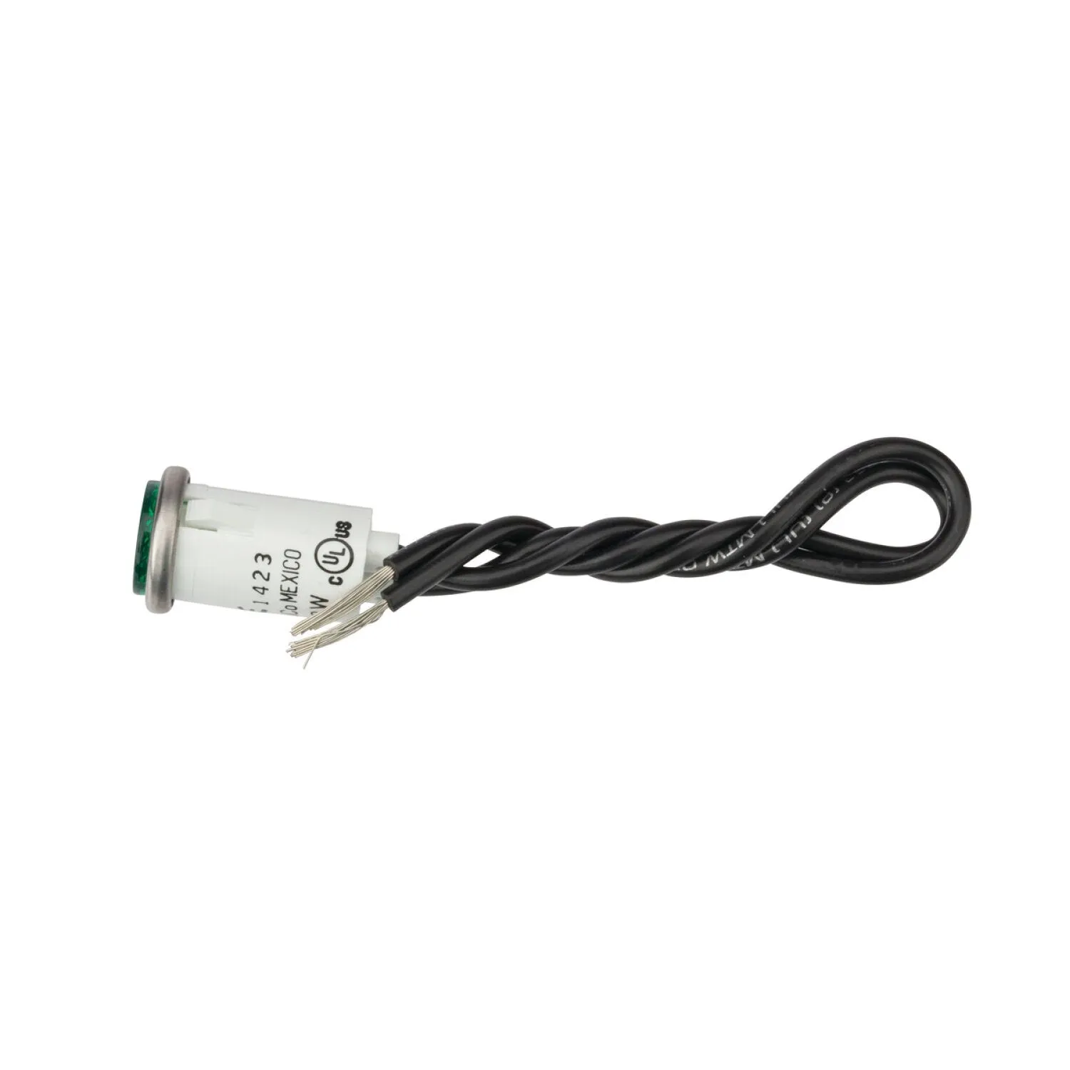 NSI 79740LW Round Indicator Light Green Lens Stainless Bezel