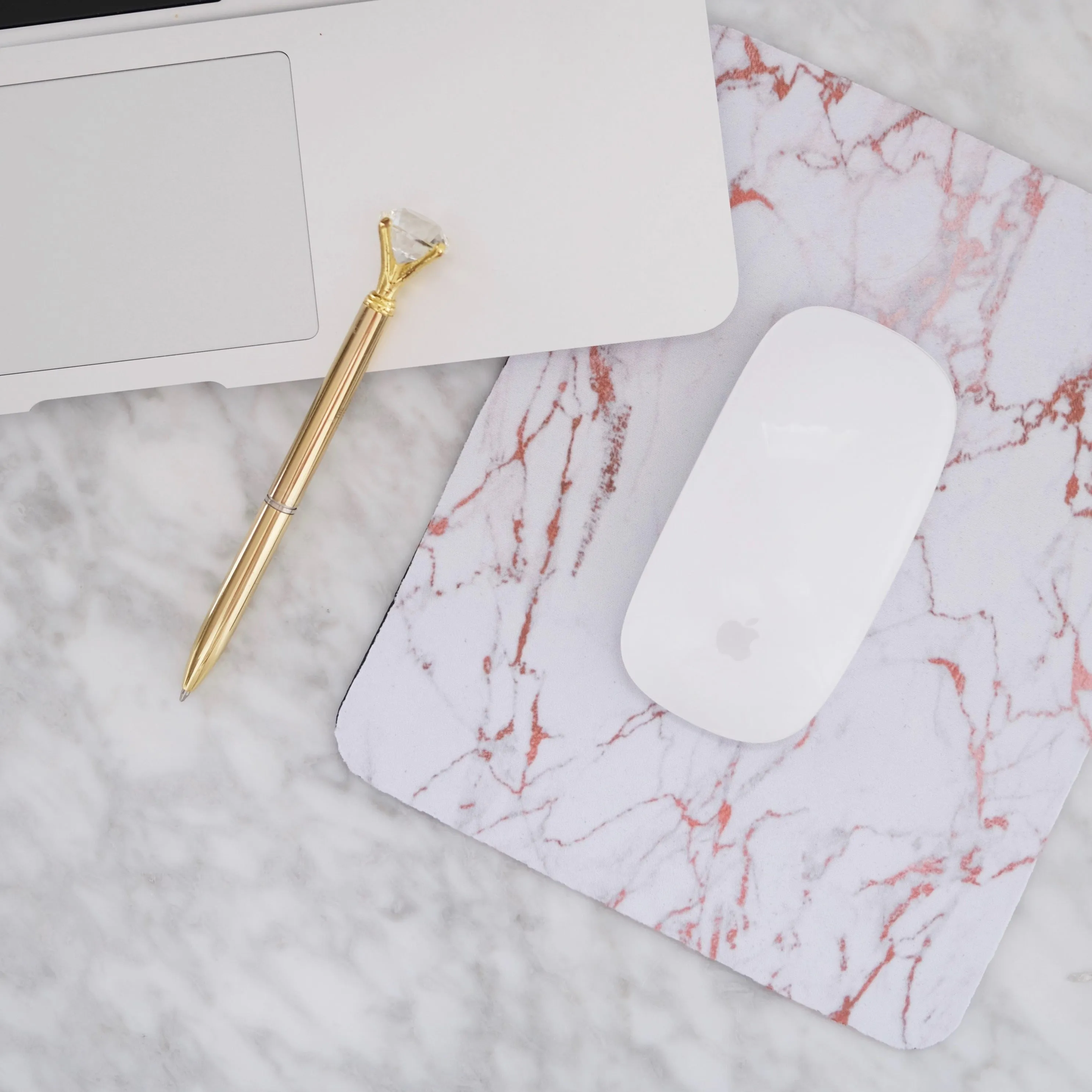 Office non-slip marble mouse pad