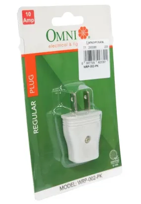 Omni Regular-Type Plug 10A with Blister Pack