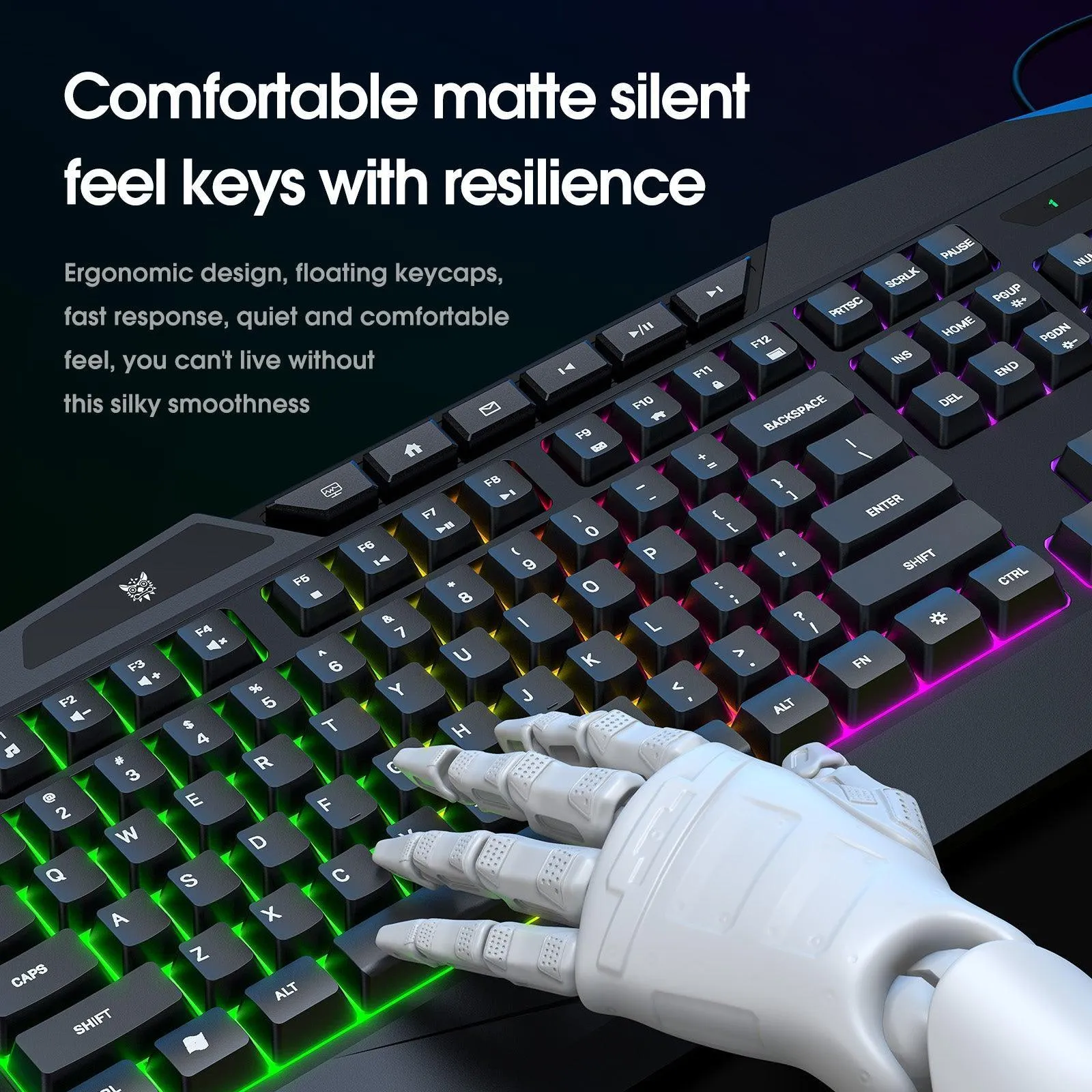 ONIKUMA TZ3006 3 in 1 Gaming Combo -  G22 Keyboard / CW917 Mouse/ MP002 Mouse Pad