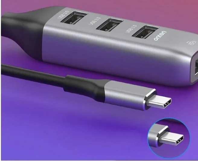 ONTEN USB-C TO HDMI ADAPTER WITH 3.0 HUB