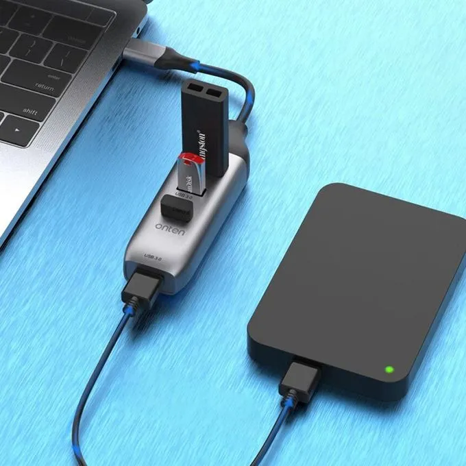 ONTEN USB-C TO HDMI ADAPTER WITH 3.0 HUB