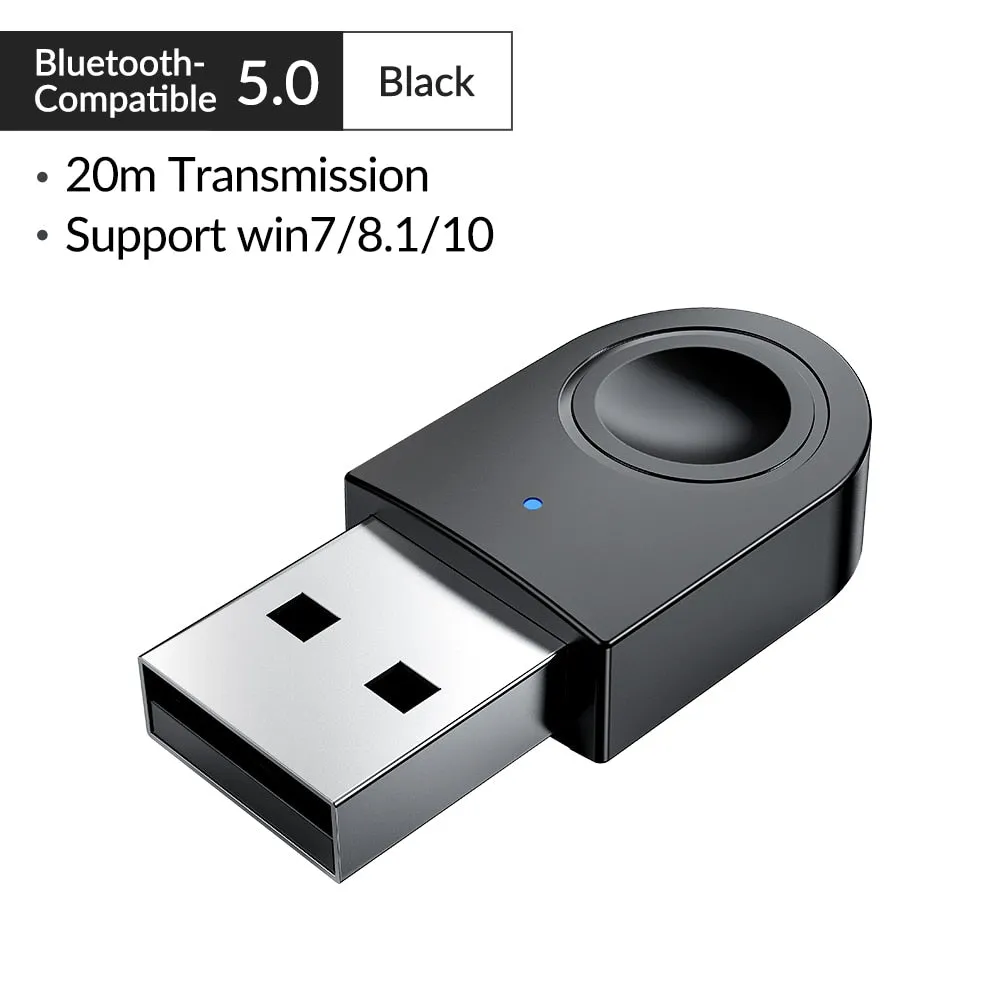 ORICO USB Bluetooth 5.0 Dongle Adapter Mini Wireless Mouse Music Audio Receiver Transmitter for PC Speaker Mouse Laptop