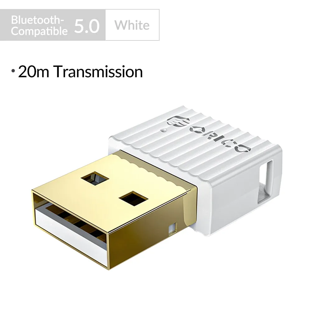 ORICO USB Bluetooth 5.0 Dongle Adapter Mini Wireless Mouse Music Audio Receiver Transmitter for PC Speaker Mouse Laptop