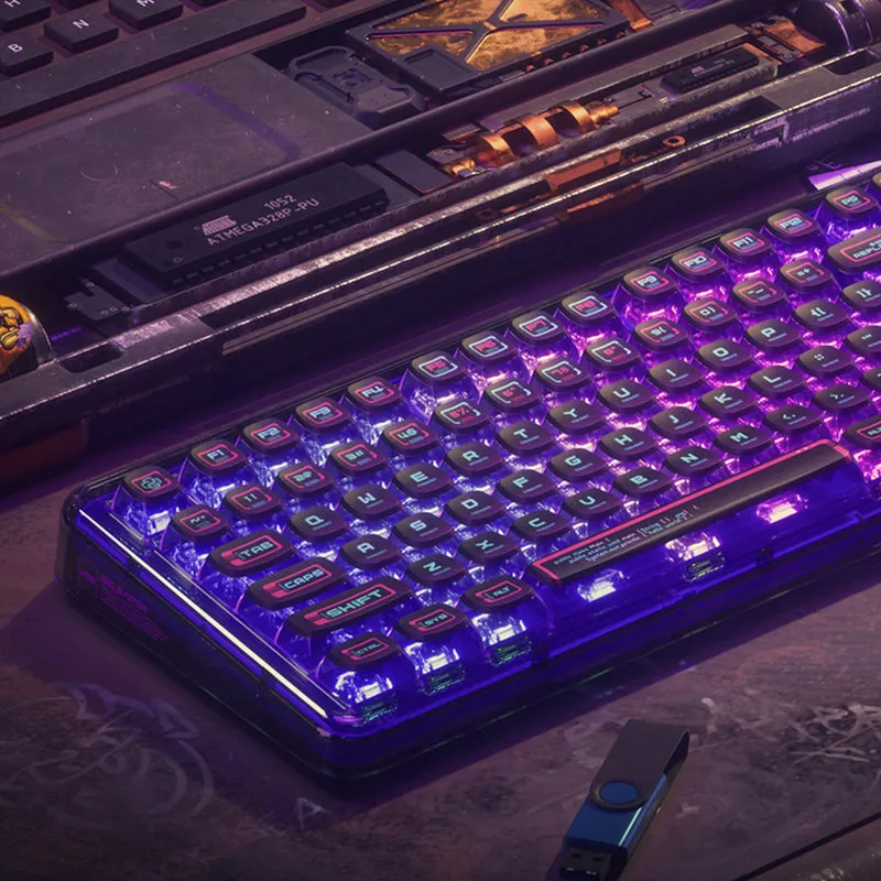 PIIFOX Cyberpunk ASA Profile PBT Keycap Set 117 Keys