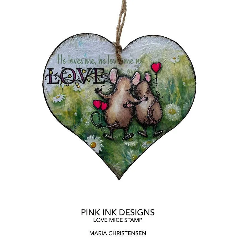 Pink Ink Designs Love Mouse A7 Clear Stamp