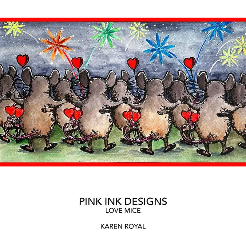 Pink Ink Designs Love Mouse A7 Clear Stamp