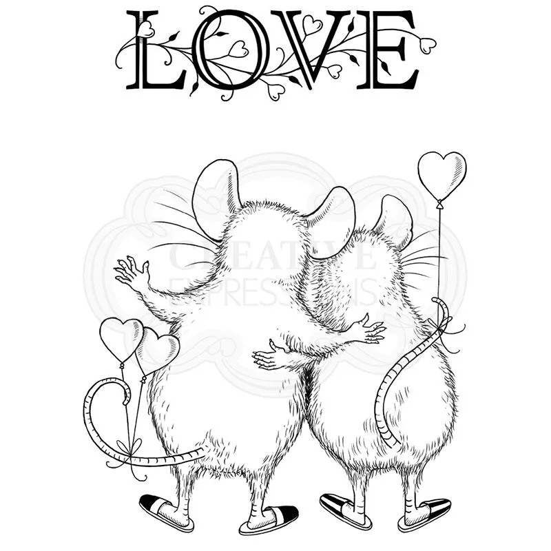 Pink Ink Designs Love Mouse A7 Clear Stamp
