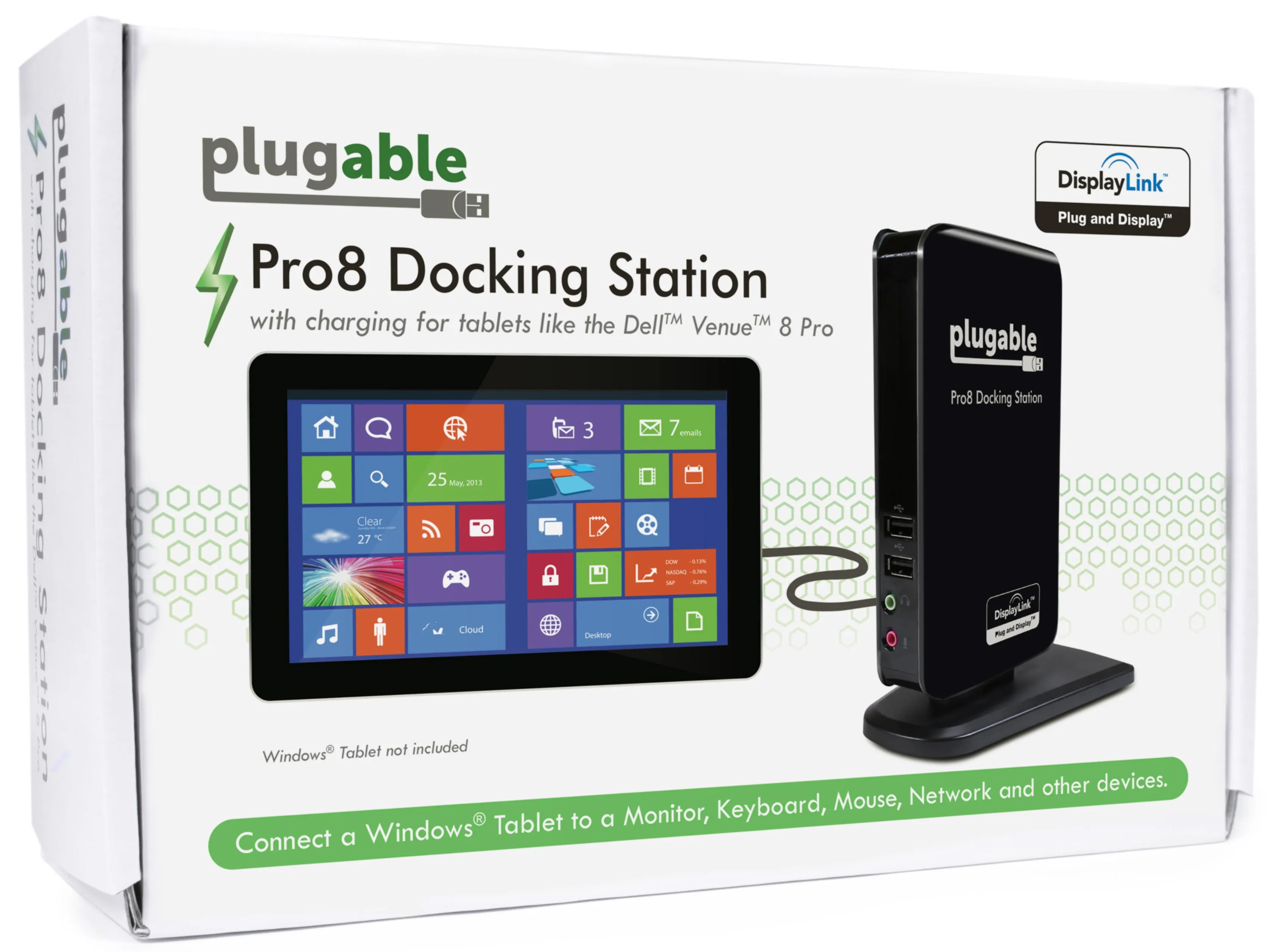 Plugable Pro8 Docking Station for Tablets like the Dell Venue 8 Pro